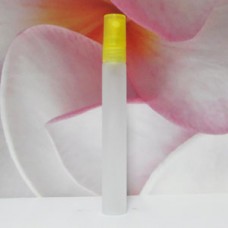 Tube Glass 8 ml Frosted with PE Sprayer: YELLOW